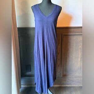Gap navy blue v neck racer back tank dress  size small nwt